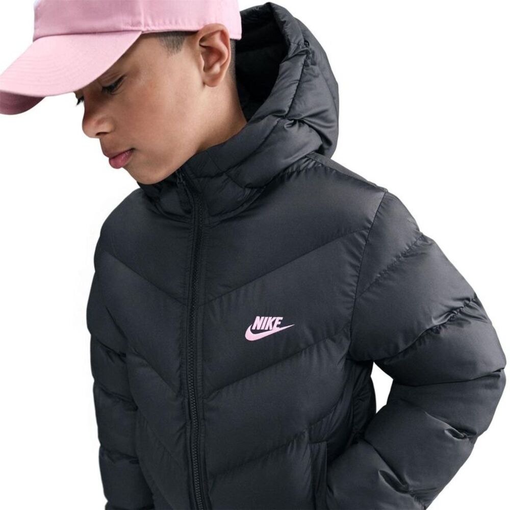 Nike Childrens/Kids NSW Padded Jacket / Black/Pink